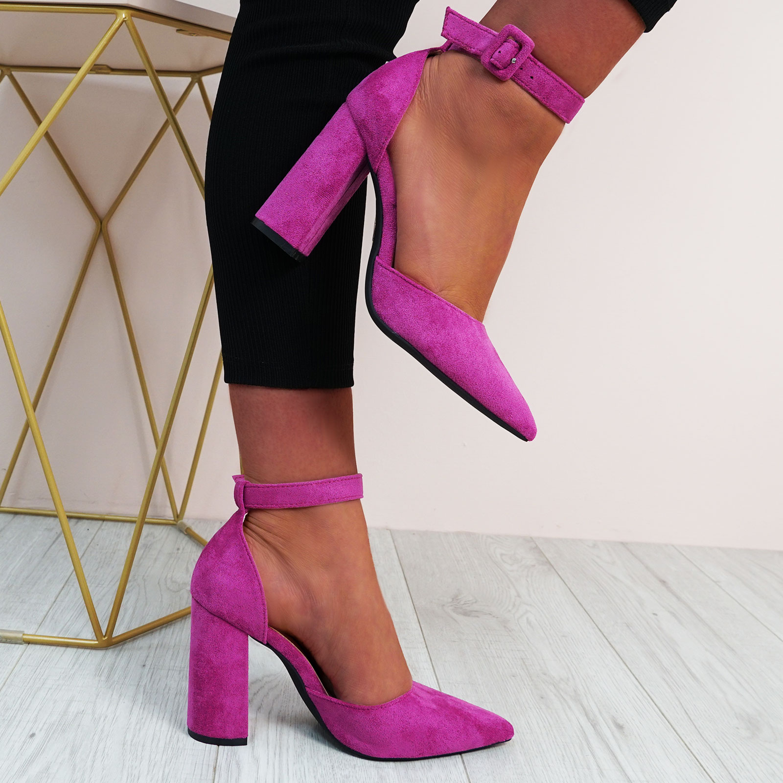 Black Wide Fit Block Heel Ankle Tie Strappy Sandal | PrettyLittleThing