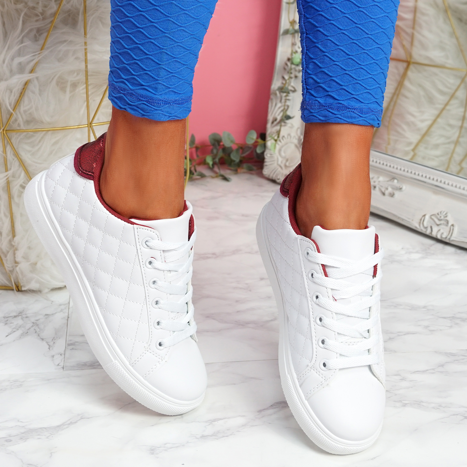 WOMENS LADIES LACE UP TRAINERS COMFY SNEAKERS PLIMSOLLS WOMEN SHOES SIZE UK 3-8