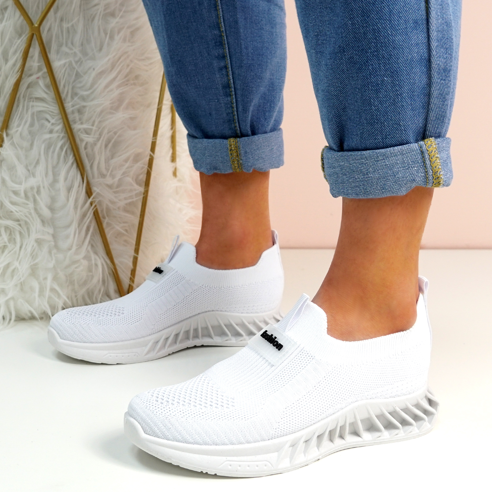 WOMENS LADIES JOGGING TRAINERS SLIP ON CANVAS CLASSIC SNEAKERS WOMEN ...